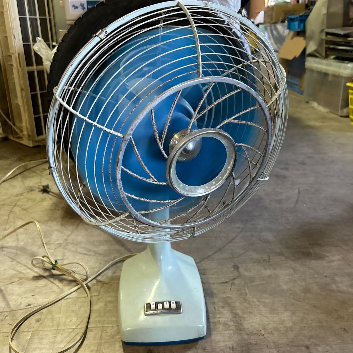 昭和レトロ アンティーク 扇風機 ELECTRICFAN ナショナル National /160_画像1