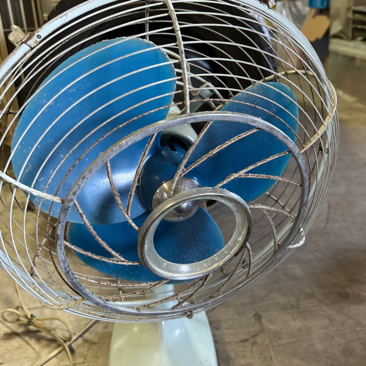 昭和レトロ アンティーク 扇風機 ELECTRICFAN ナショナル National /160_画像2