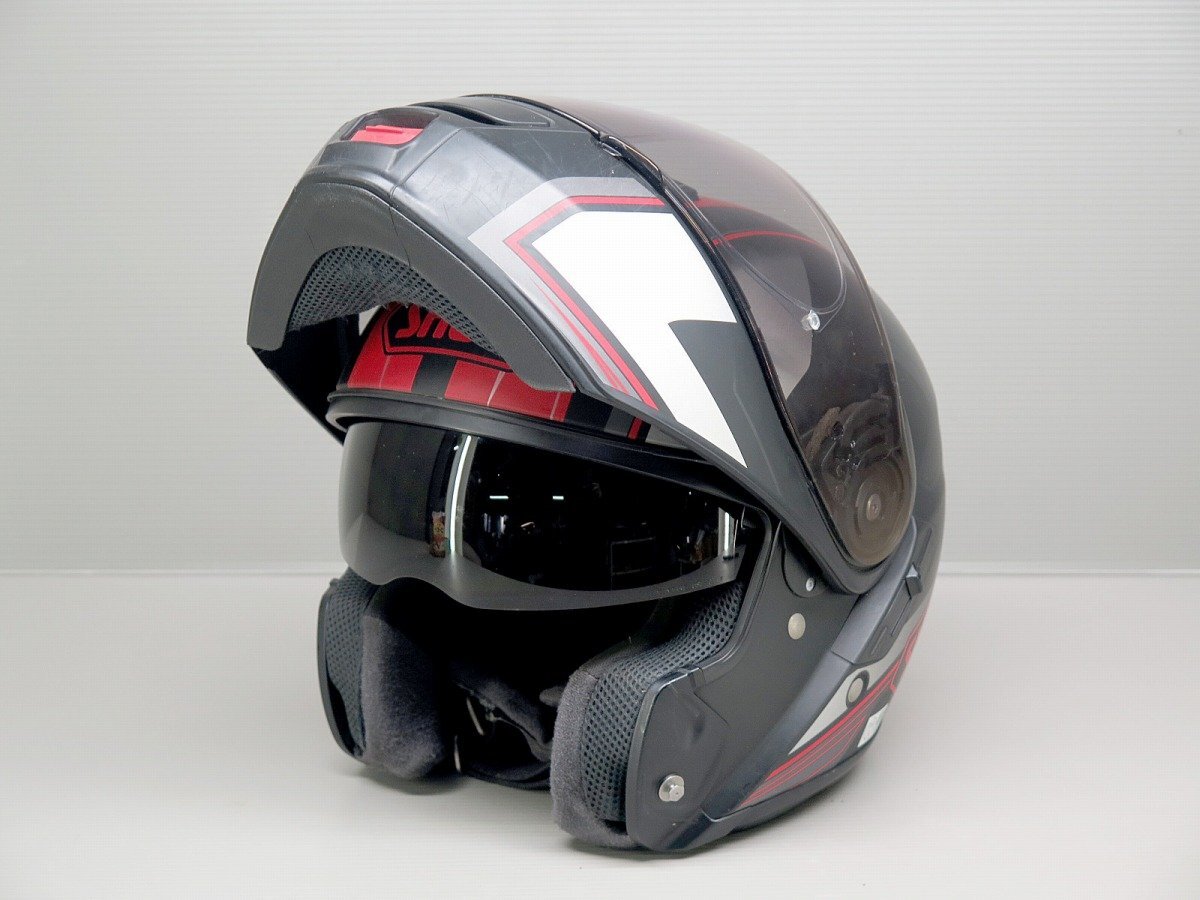 ★SHOEI NEOTEC IMMINENT フリップアップ ジェットヘルメット 57cm Mサイズ SW1403_画像6