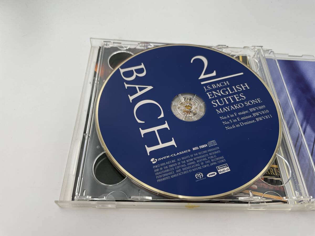帯付き　バッハ:イギリス組曲　全曲　SACDハイブリッド CD 曽根麻矢子 2H36-05: 中古