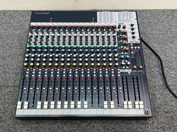 ④ Soundcraft サウンドクラフト アナログミキサー 16ch FX16Ⅱ 音響機材 音楽機材 音出し確認済み 現状品【1】B02_画像1