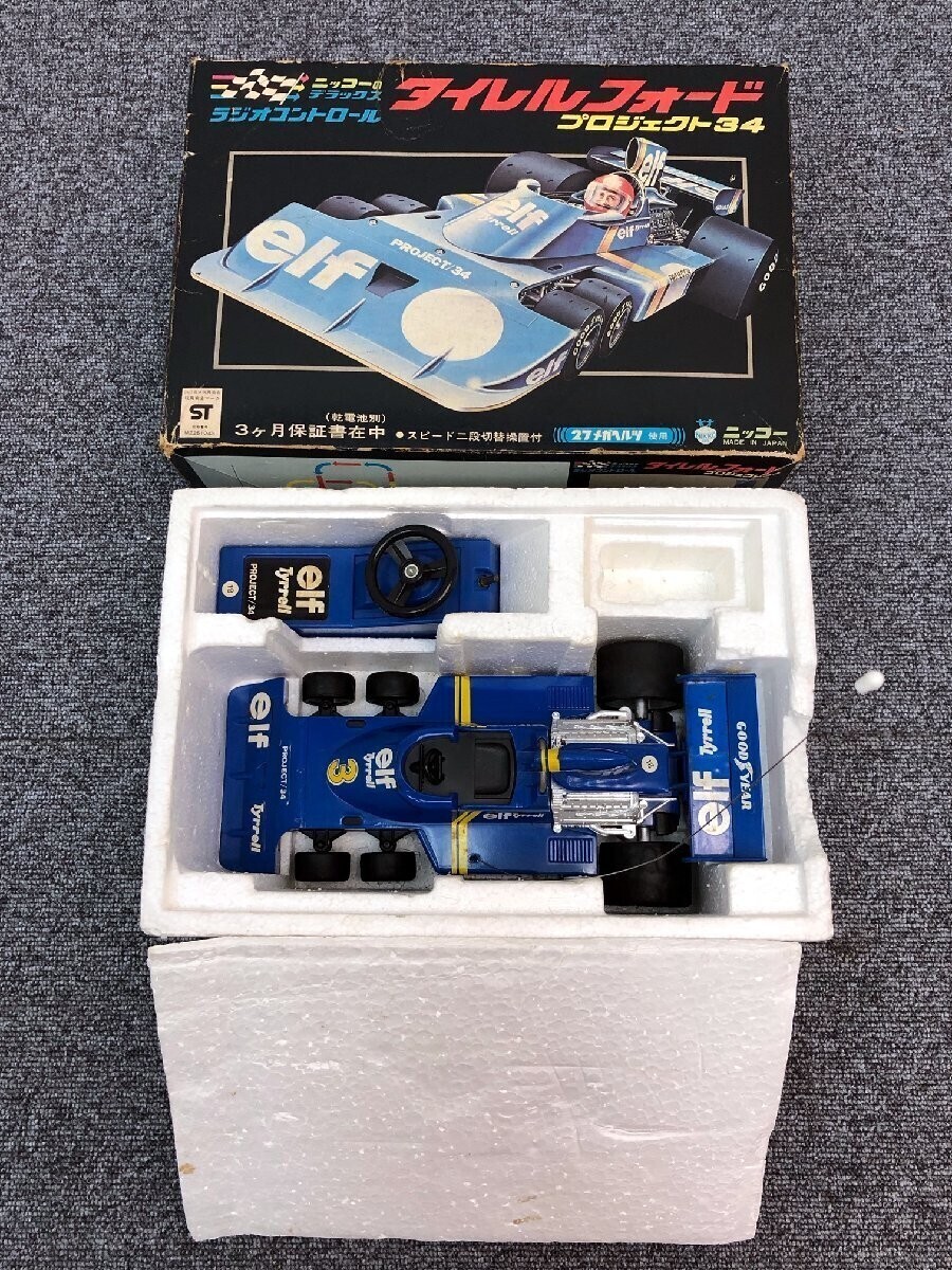 ⑤ Nikko Tyrrell Ford Project 34 RC радиоконтроллер Deluxe радио контроль elf N-7200 гоночный автомобиль с ящиком Junk D10