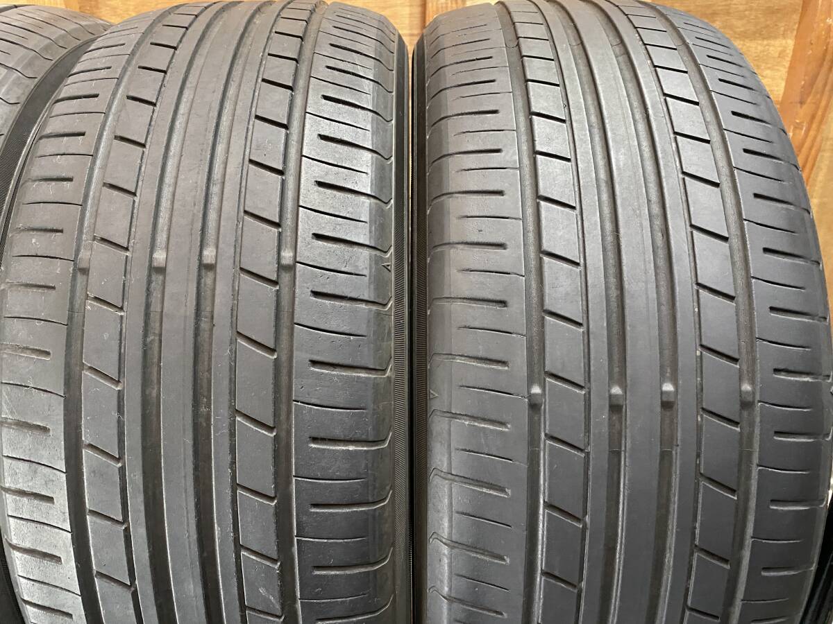 T-157【1000円スタート売り切り】YOKOHAMA ECOS ES31！225/45R18 95W！4本！手渡し大歓迎！ドリケツ_画像4