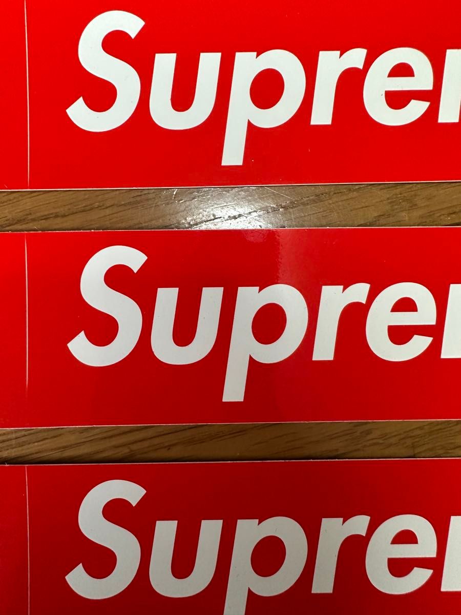 シュプリーム ボックスロゴ ステッカー 3枚セット　supreme  boxlogo Sticker シール 赤