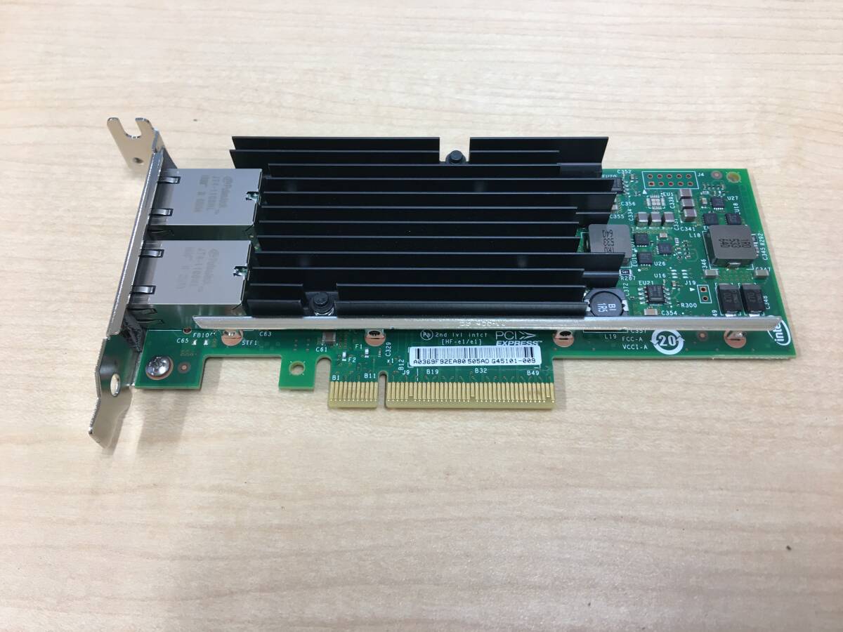 A20871)ORACLE G58497 2port 10GBase-T Adapter Intel ELX540AT2搭載 カード 中古動作品_画像1