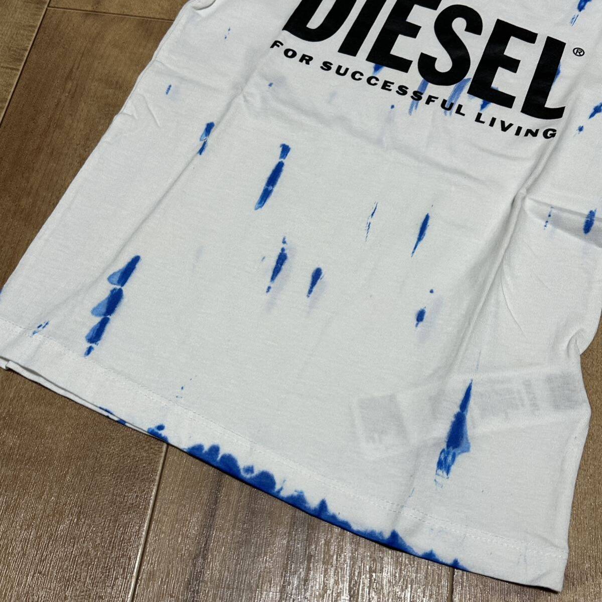 新品 未使用 タグ付き ★定価15,400円 DIESEL KID JUNIOR ディーゼル キッズ 120cm ロゴ プリント Tシャツ 半袖 18_画像4