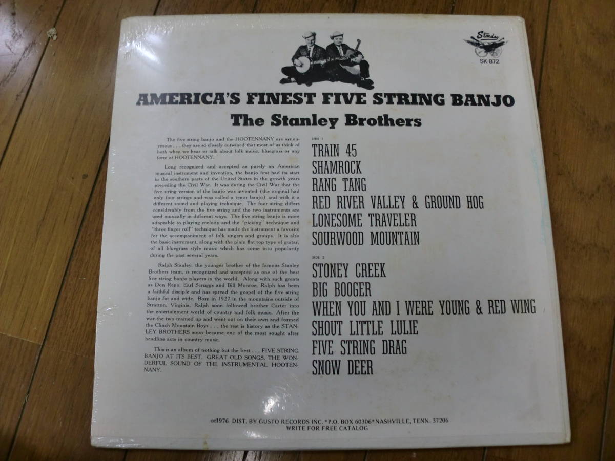 [ запись ]STANLEY BROTHERS Stanley * Brothers / BANJO IN THE HILLS нераспечатанный SEALED американский запись Starday SK872 голубой стакан 