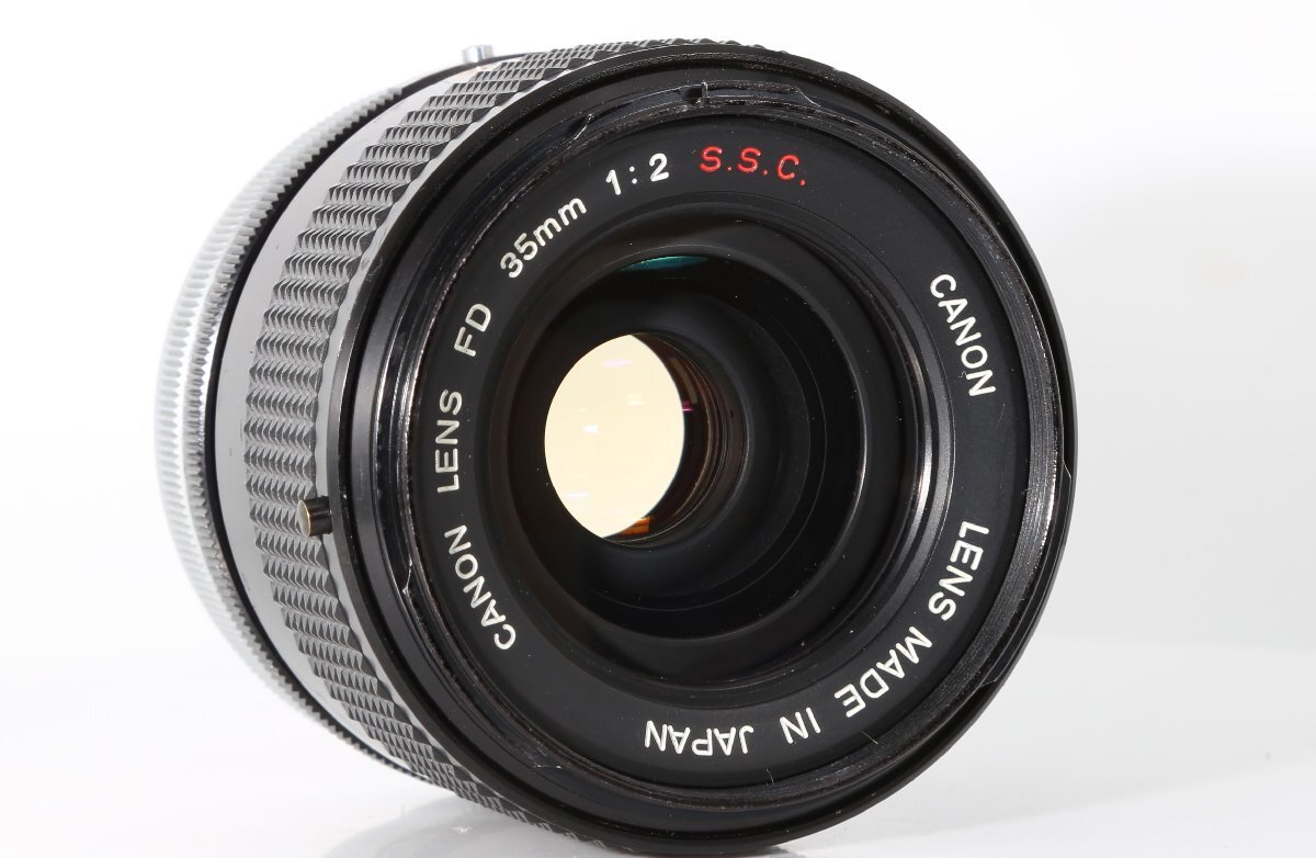 良品 Canon FD 35mm f2 S.S.C. SSC (I) I型 前群凹レンズ系 絞り16 広角 単焦点 マニュアル オールドレンズの画像4