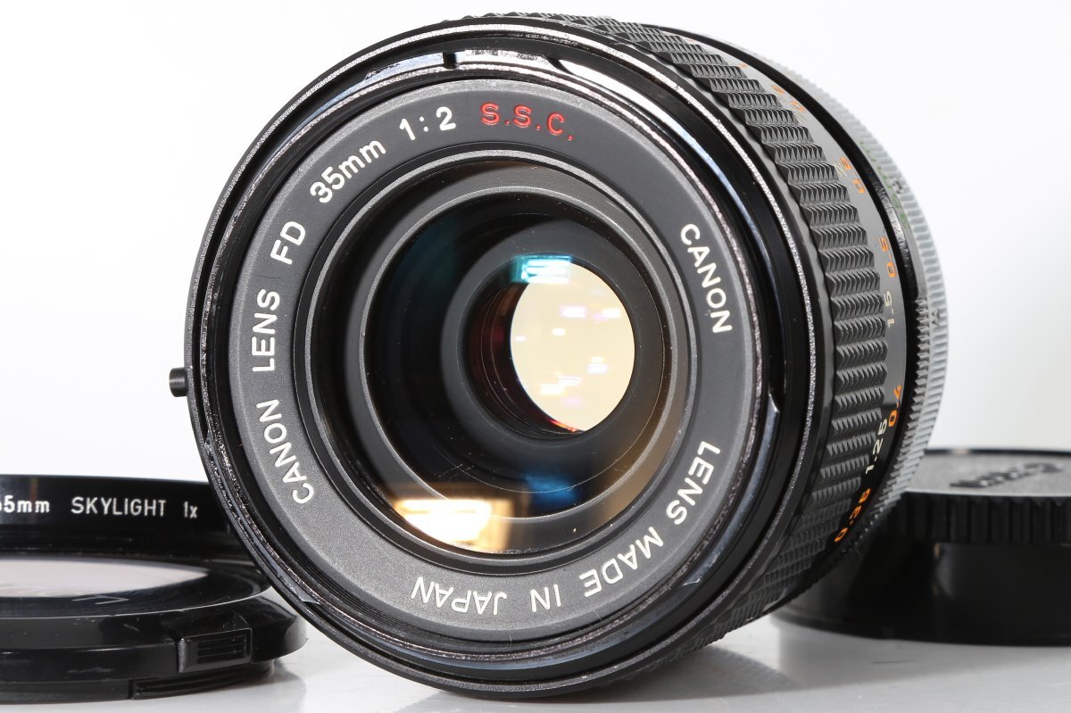 良品 Canon FD 35mm f2 S.S.C. SSC (I) I型 前群凹レンズ系 絞り16 広角 単焦点 マニュアル オールドレンズの画像1