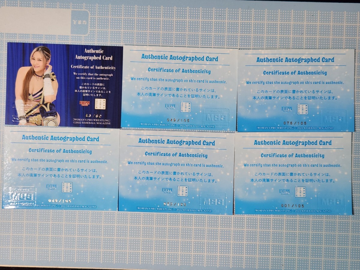 BBM 女子プロレスカード2022 レギュラーカード × 138枚コンプ + 直筆サインカード × 6枚の画像5
