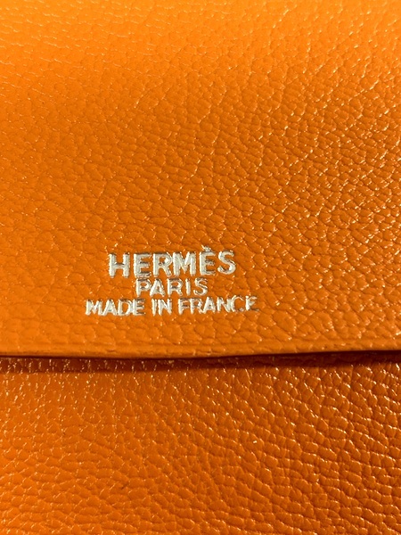 【即決】 HERMES エルメス アジェンダ ヴィジョン 手帳カバー ボックスカーフ ヴォーエプソン □F刻印 2002年 赤 オレンジ_画像5