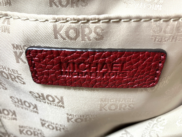 【★即決★】≪状態良好≫ MICHAEL KORS マイケルコース チェーントートバッグ レザー レッド ゴールド金具_画像10