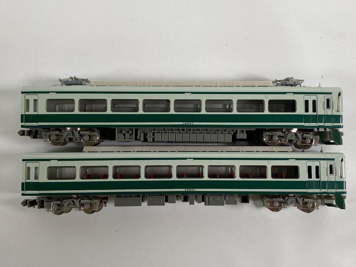 3-64＊Nゲージ GREENMAX 4183 南海10000系「サザン」旧塗装 基本2両編成セット グリーンマックス 鉄道模型(ajc)_画像4