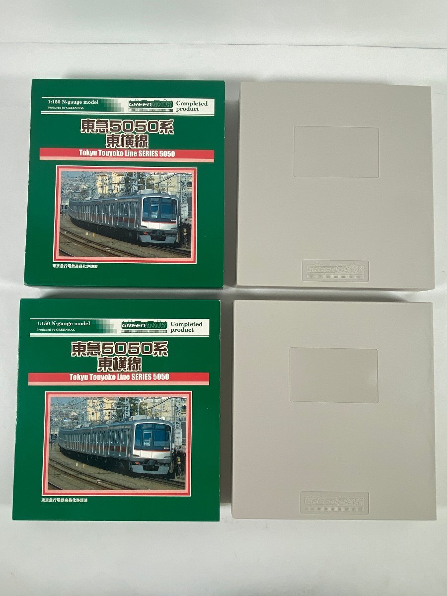 3-34* N gauge GREENMAX Tokyu 5050 series higashi width line set sale 4039 basis 4 both compilation ./ 4040 increase . for interim car 4 both green Max railroad model (acc)