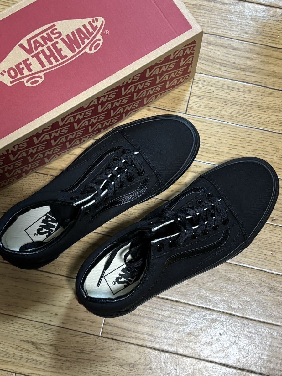 VANS OLD SKOOL CANVAS BLACK/BLACK US8.5/26.5cm _画像2