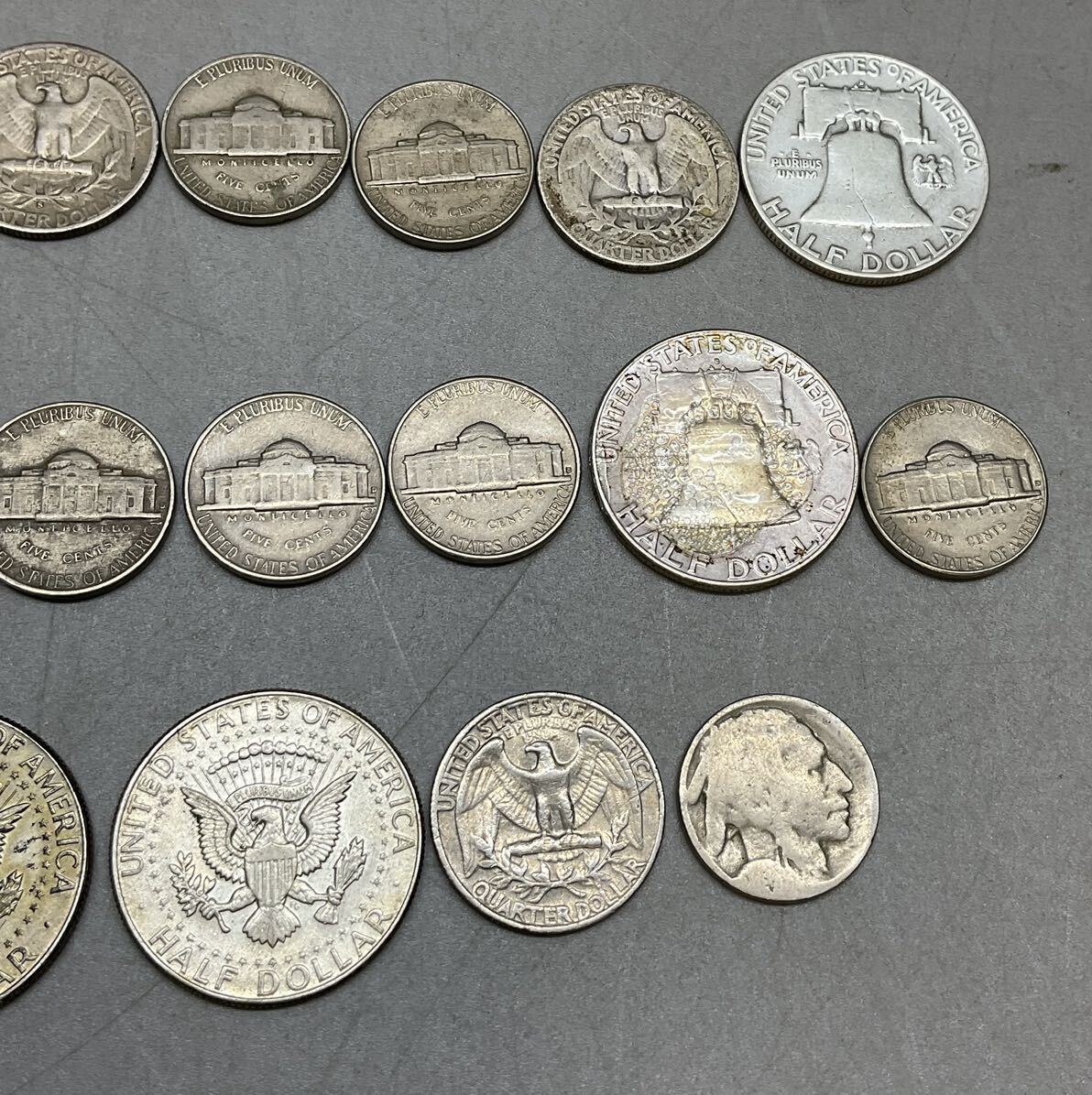 アメリカ銀貨 アメリカ 1886年 から 1968年 22枚まとめ 硬貨 銀貨 総重量 183.5g_画像7