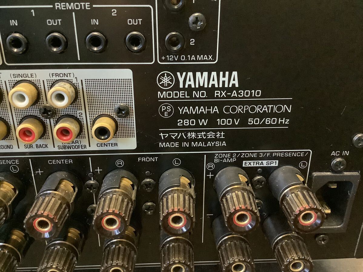 ヤマハ YAMAHA RX-A3010 AVアンプ ブラック 美品 動作確認済_画像4