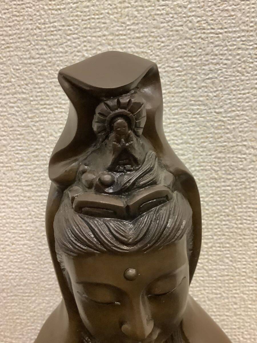 水瓶観音菩薩立像 在銘 観音像 仏像 東洋彫刻 仏教美術 高さ63cm 置物 _画像3