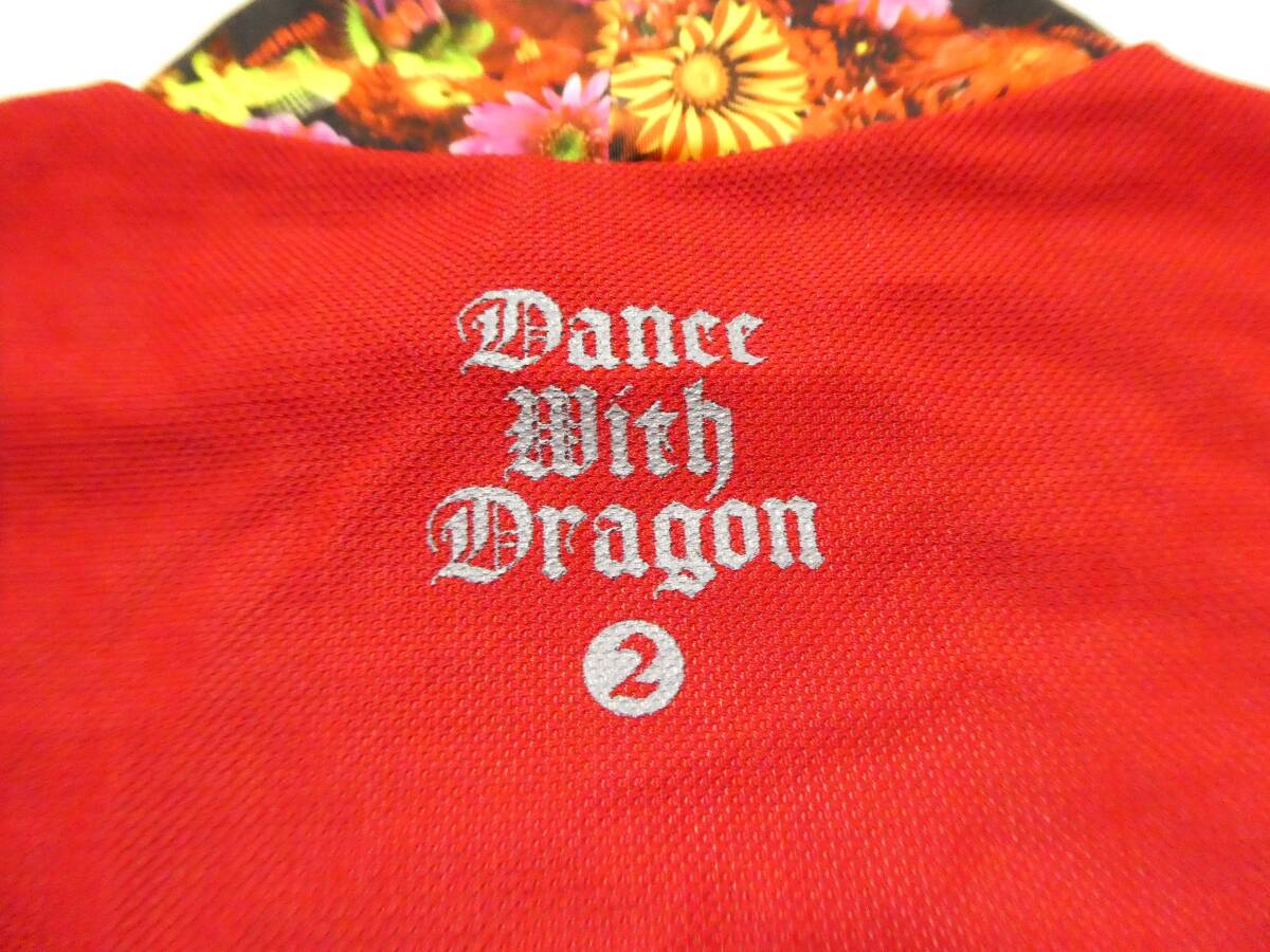 正規品 美品 DANCE WITH DRAGON ダンスウィズドラゴン ゴルフ 花柄 ハイネック インナーシャツ アンダーウェア 吸汗速乾 UVカット 2_画像5