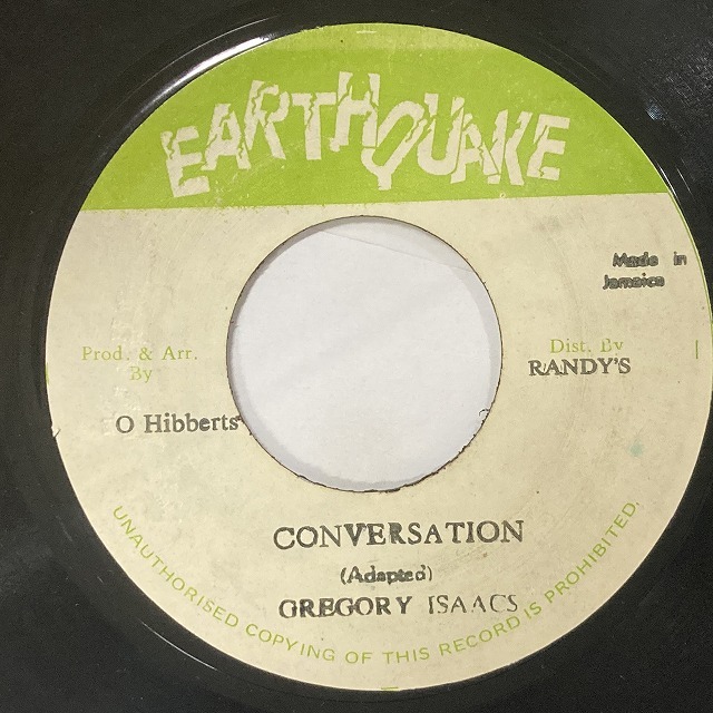 GREGORY ISAACS / CONVERSATION (7インチシングル)