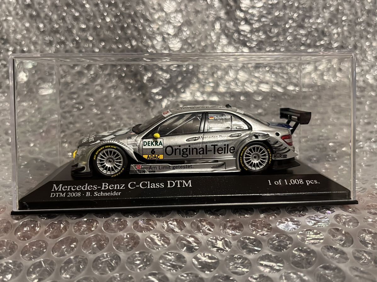 美品 minichamps ミニチャンプス1/43 2008 DTM Mercedes BENZ AMG C-Class メルセデスベンツ No.6 B.Schneider ベルント・シュナイダー_画像4