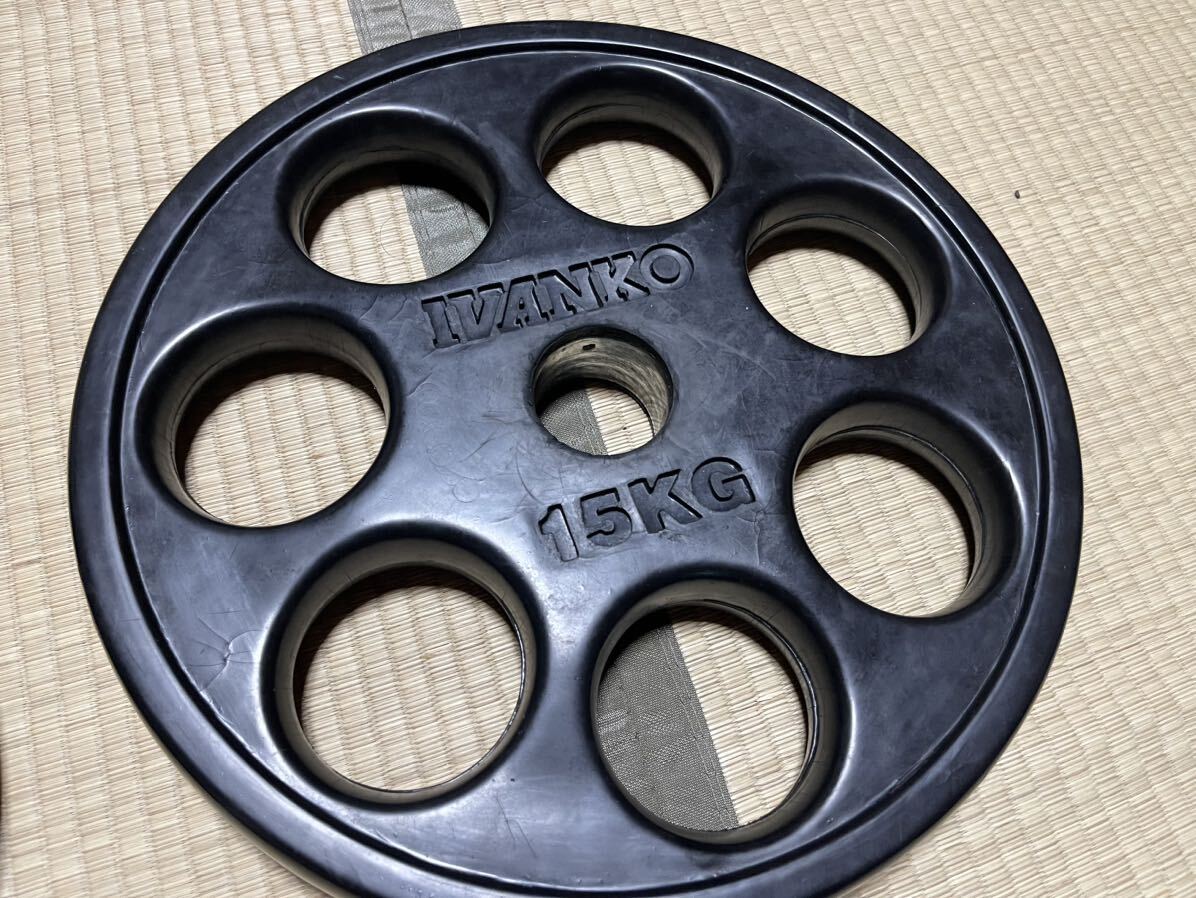 IVANKO] OMK オリンピック ペイントプレート（15kg /2枚組み）