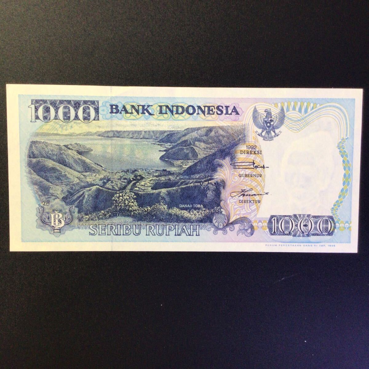 World Paper Money INDONESIA 1000 Rupiah【1996】_画像2