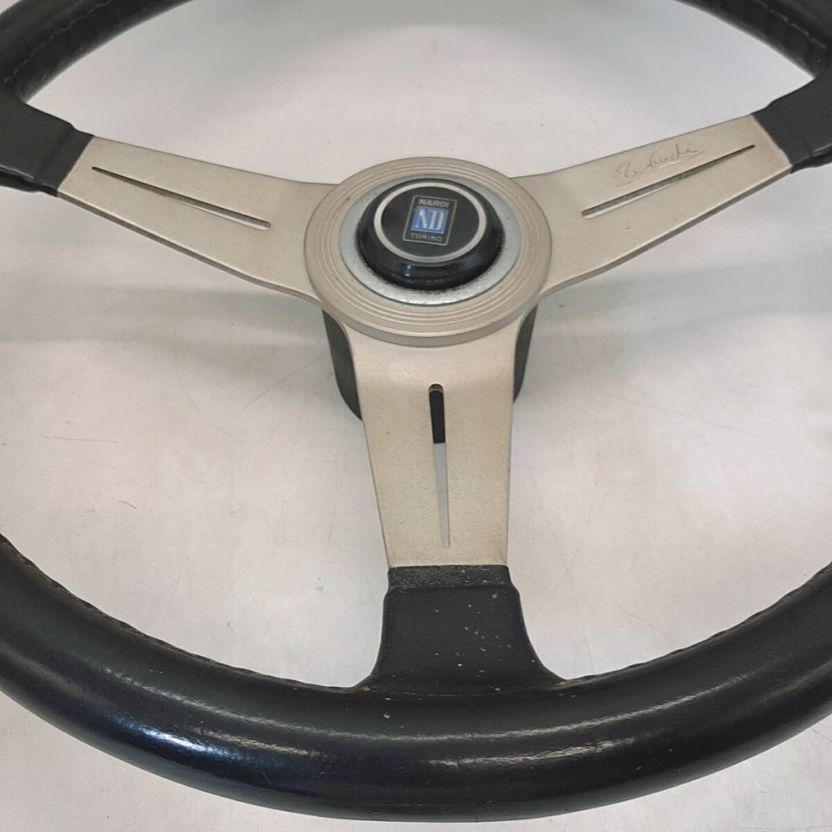 j140[1 jpy ~] NARDI Nardi Classic steering gear diameter 38.5cm CD83 18-10 Vintage steering wheel old car operation not yet verification long-term keeping goods present condition goods 