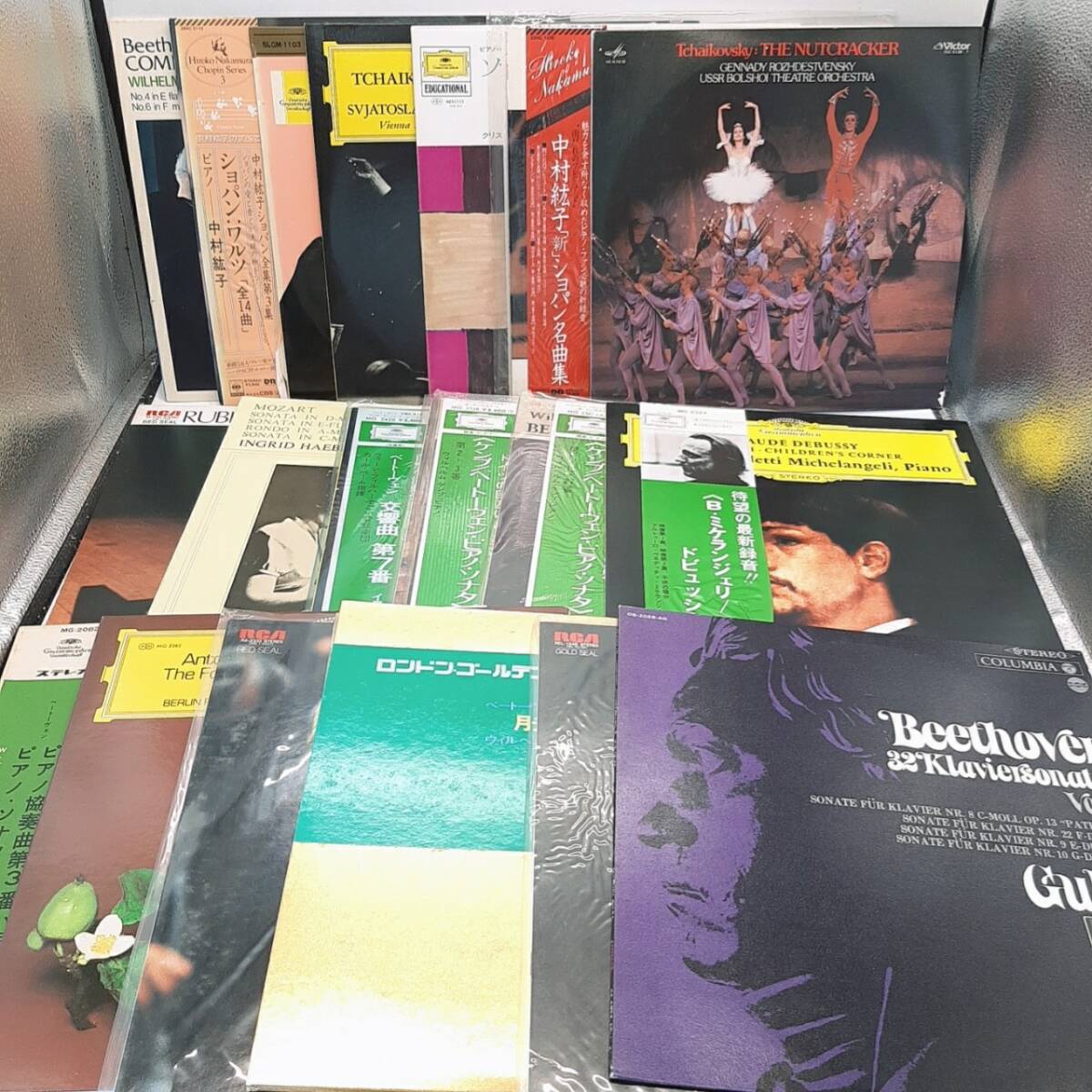 j188【1円～】 中古レコード まとめ クラシック ベートーベン 他 LP レトロ 20点 動作未確認 現状品 _画像1