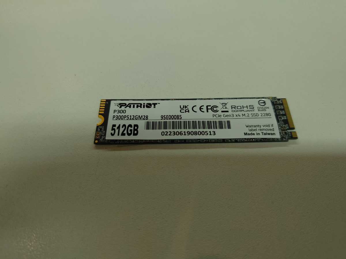 [中古] SSD M.2 NVMe 128GB - 512GB 6本セット （Patoriot Samsung WesternDigital Toshibaなど）_画像4
