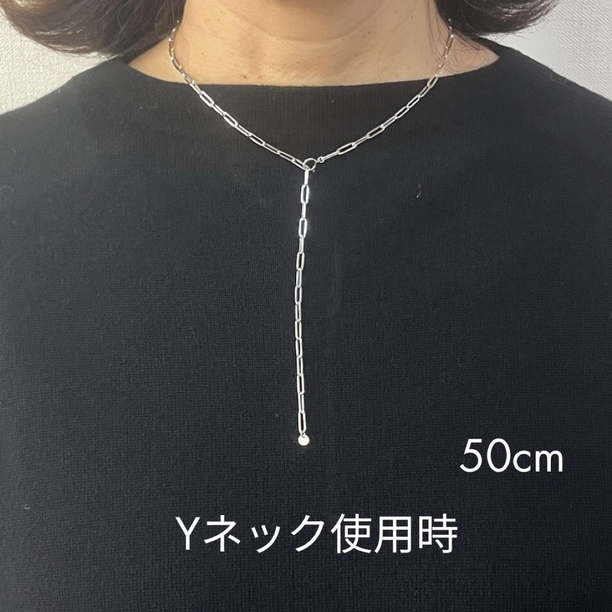 新品 18金 ホワイトゴールド ペーパークリップ 幅3mm 45cm K18 新品 18金 ホワイトゴールド ペーパークリップ 幅3mm 45cm K18