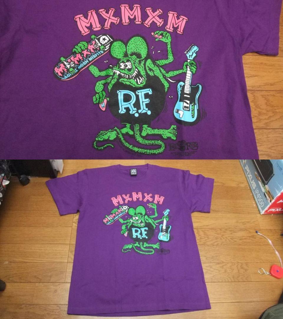 未使用 mxmxm Rat Fink　ラットフィンク コラボ Tシャツ M 紫 MAGICAL MOSH MISFITS マジカルモッシュミスフィッツ マモミ_画像1