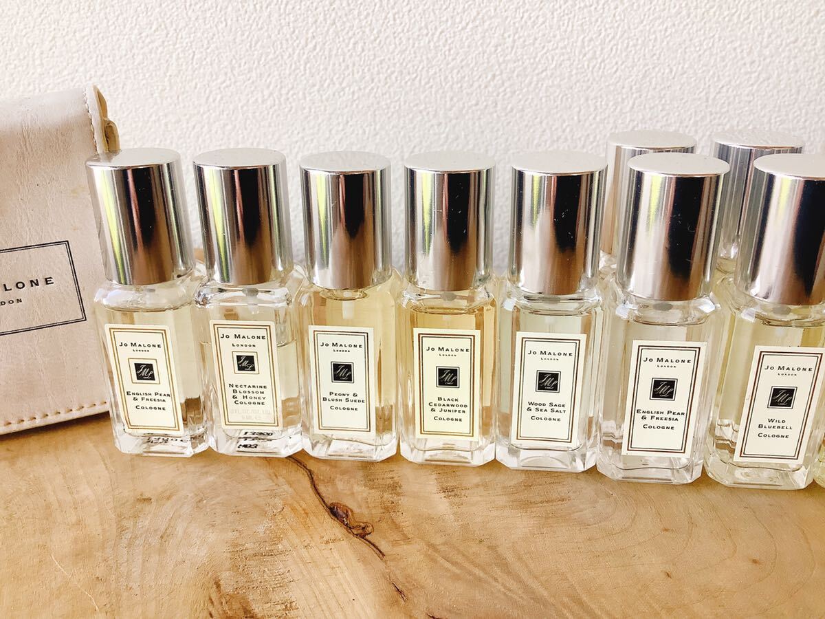 【JO MALONE】ジョーマローン　9ml　香水8種　13本　まとめて　携帯ケース付き_画像3