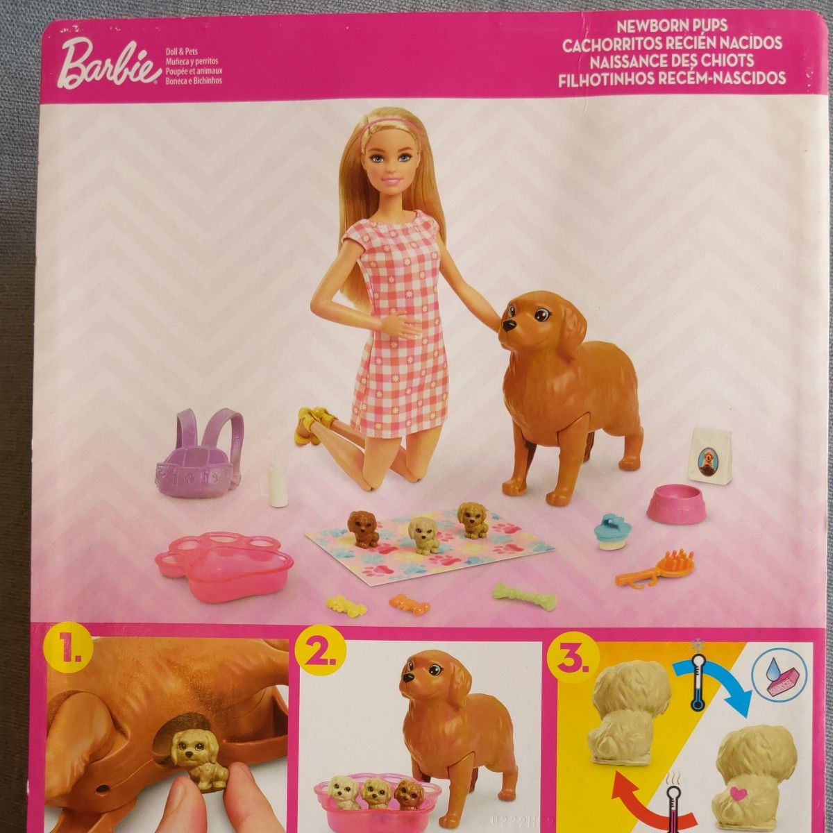 Barbie　こいぬがうまれる！　かわいいペットのおやこおせわセット 人形