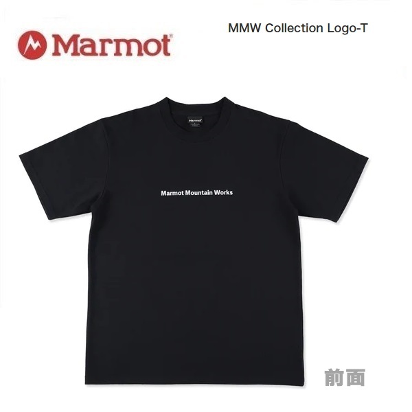 Marmot マーモット MMWコレクションロゴＴシャツ ブラック XXL　TSSMC404　メンズ　Tシャツ　アウトドア