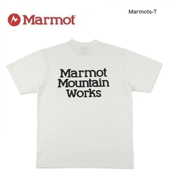 Marmot マーモット マーモッツTシャツ ホワイト XXL　TSSMC407　メンズ　Ｔシャツ　アウトドア 