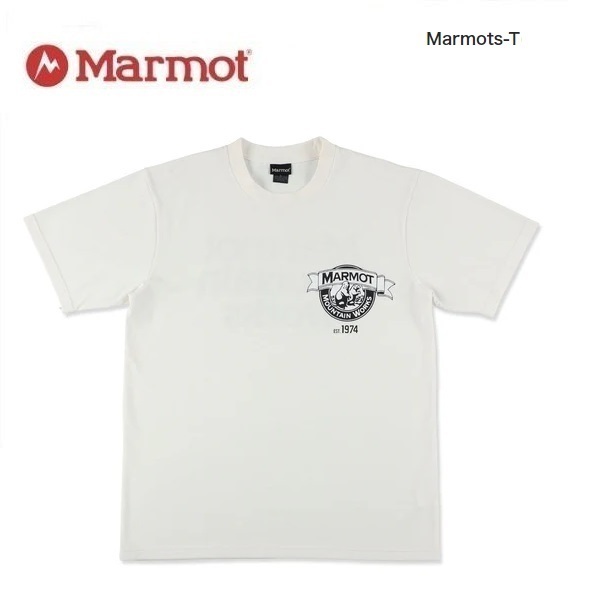 Marmot マーモット マーモッツTシャツ ホワイト XXL　TSSMC407　メンズ　Ｔシャツ　アウトドア 