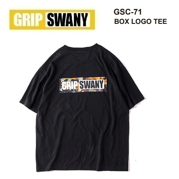 GRIP SWANY グリップスワニー ボックスロゴＴシャツ ブラック XL　GSC-71　メンズ　アウトドア　キャンプ_画像3