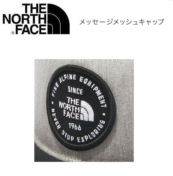 THE NORTH FACE ザノースフェイス メッセージメッシュキャップ ミックスグレー フリーサイズ NN02333 帽子 アウトドアの画像3