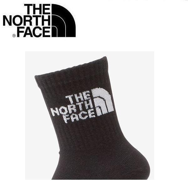 THE NORTH FACE ザノースフェイス TNFジャカードロゴ3Pソックス ブラック L(27-29cm) NN82411 靴下 アウトドア の画像2