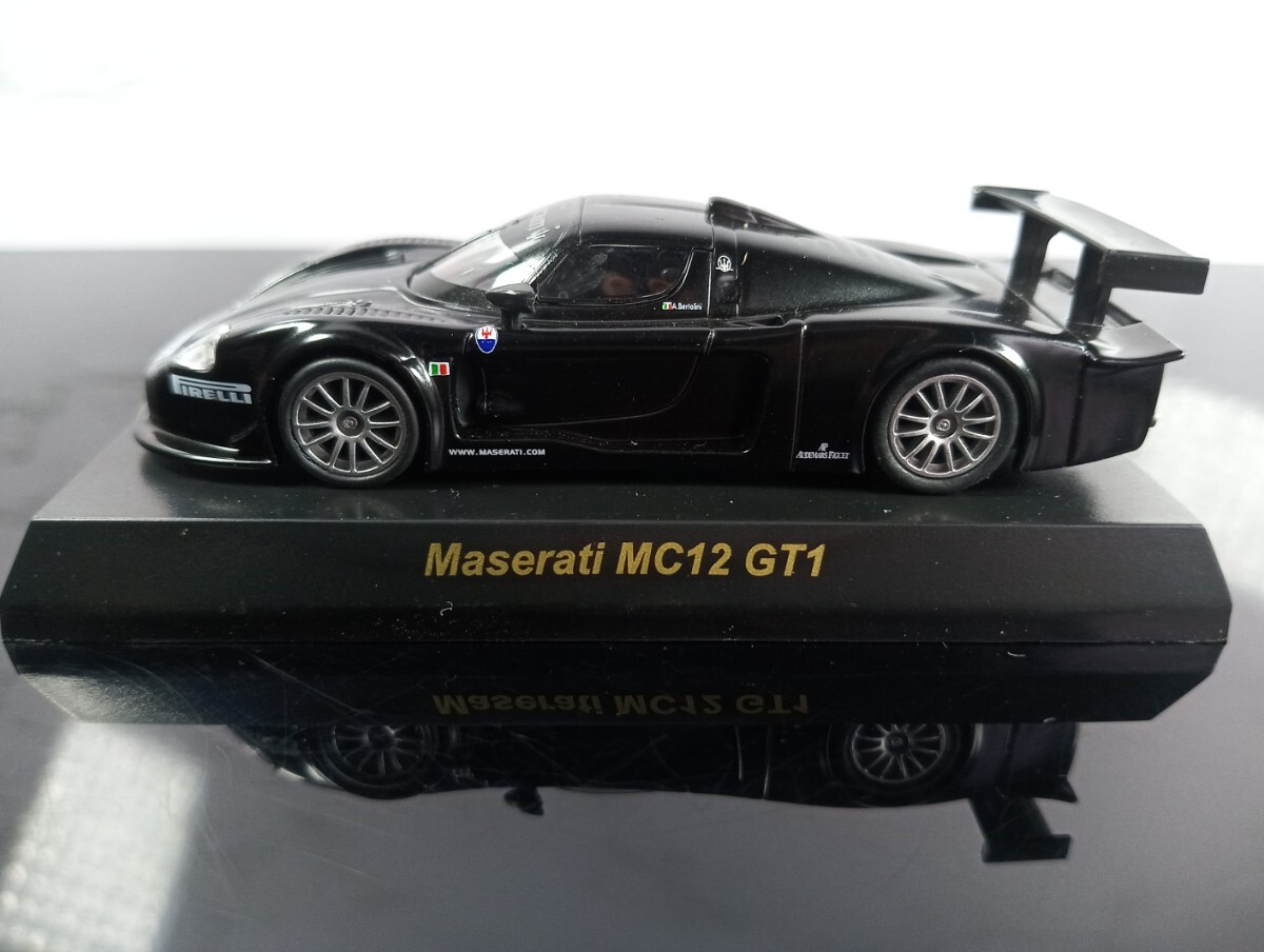 京商 Maserati MC12 GT1 S=1/64 マセラティミニカーコレクション/箱なし/サークルKサンクス限定/カードなし/ブラックの画像2