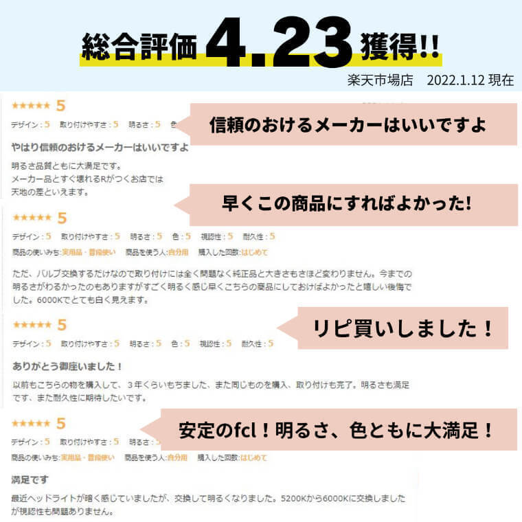 fcl.直営店【国内サポート】D4S HIDバルブ バーナー 純正交換用 6000K 35W 車検【1年保証付き】エフシーエル_画像3