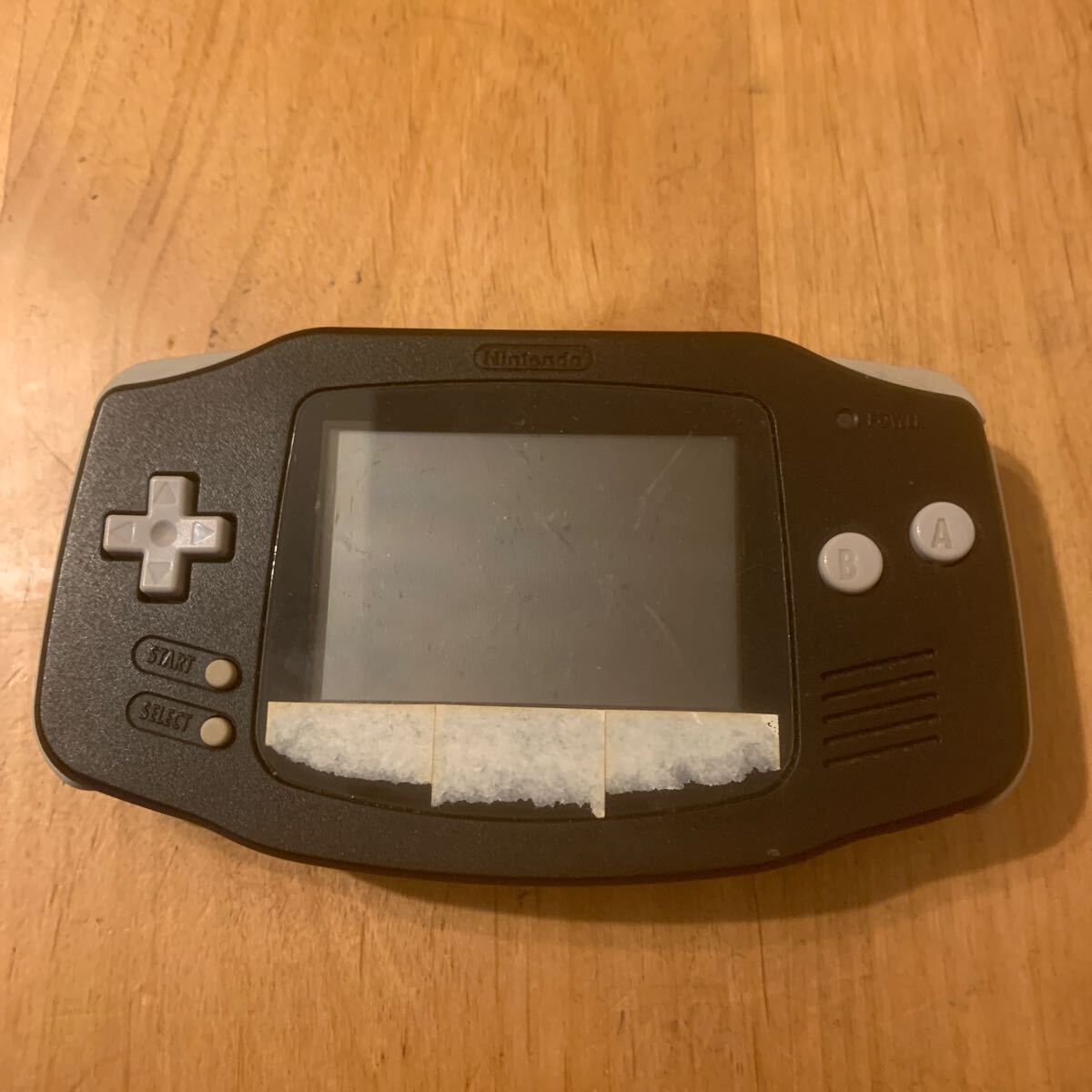 【動作未確認】Nintendo GAMEBOY ADVANCE ゲームボーイアドバンス AGB-001 AJ16715753 ブラック 本体のみ _画像1