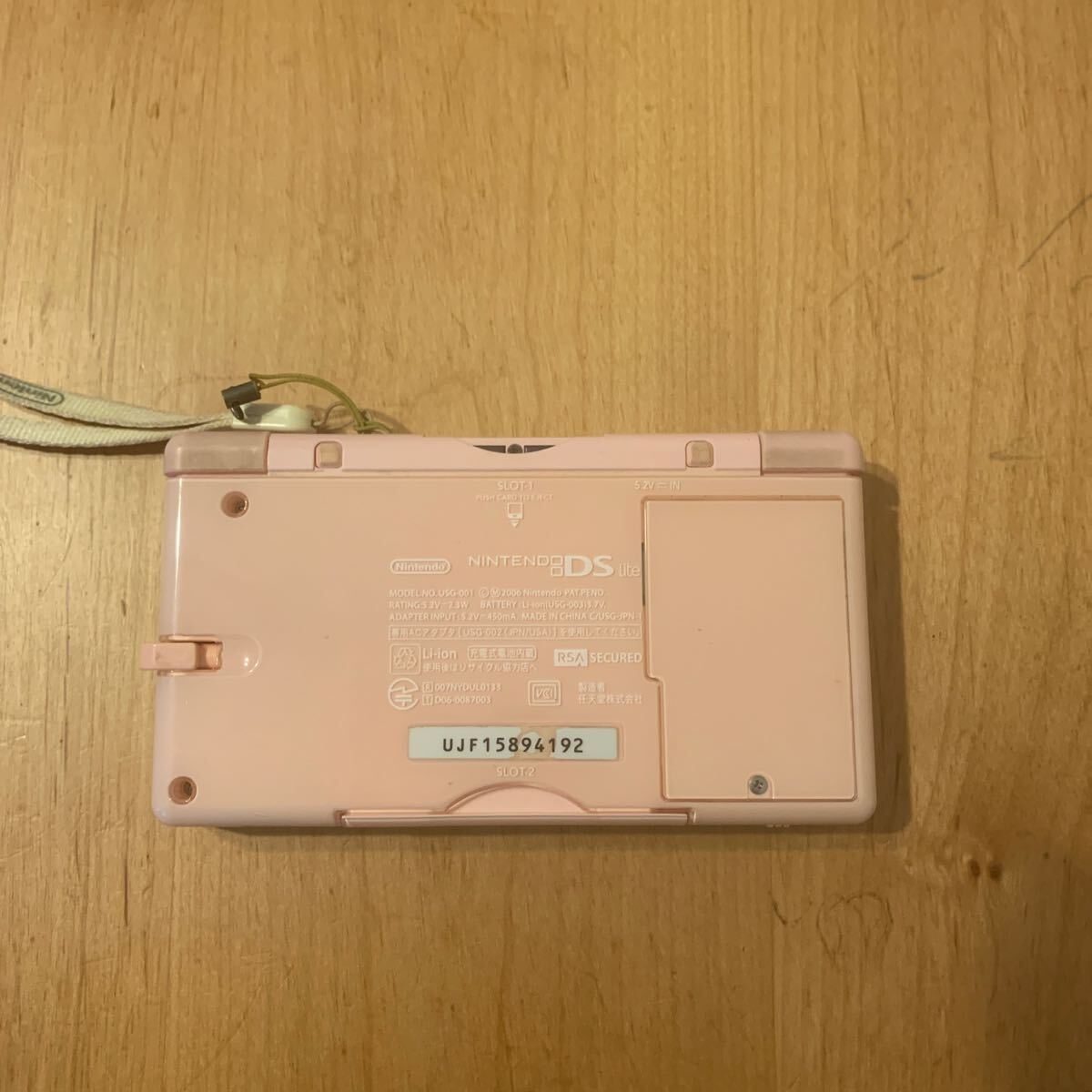 【動作確認済】任天堂 Nintendo DS Lite ノーブルピンク UJF15894192 ゲーム機 ※カセット読み込み不可_画像5