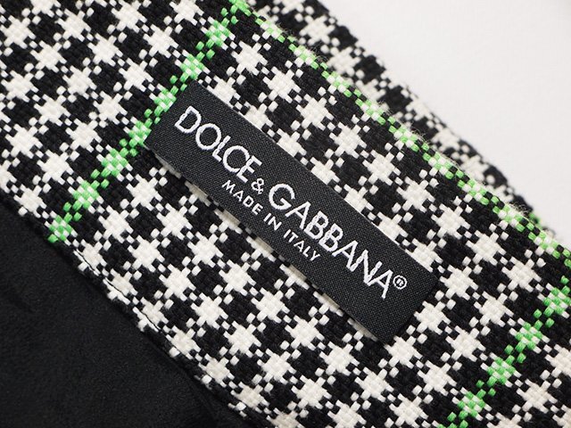 イタリア製 DOLCE&GABBANA ドルチェアンドガッバーナ チェックスカート ウール サイズ40 伊製 ITALY ドルチェ＆ガッバーナの画像3
