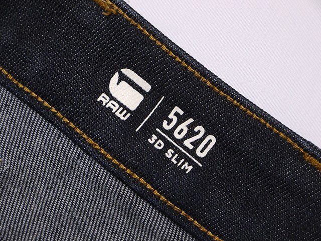 G-STAR RAW ジースター 3D SLIM デニムパンツ 正規品 W32 立体裁断 スリムジーンズ ストレッチ ジースターロゥの画像4