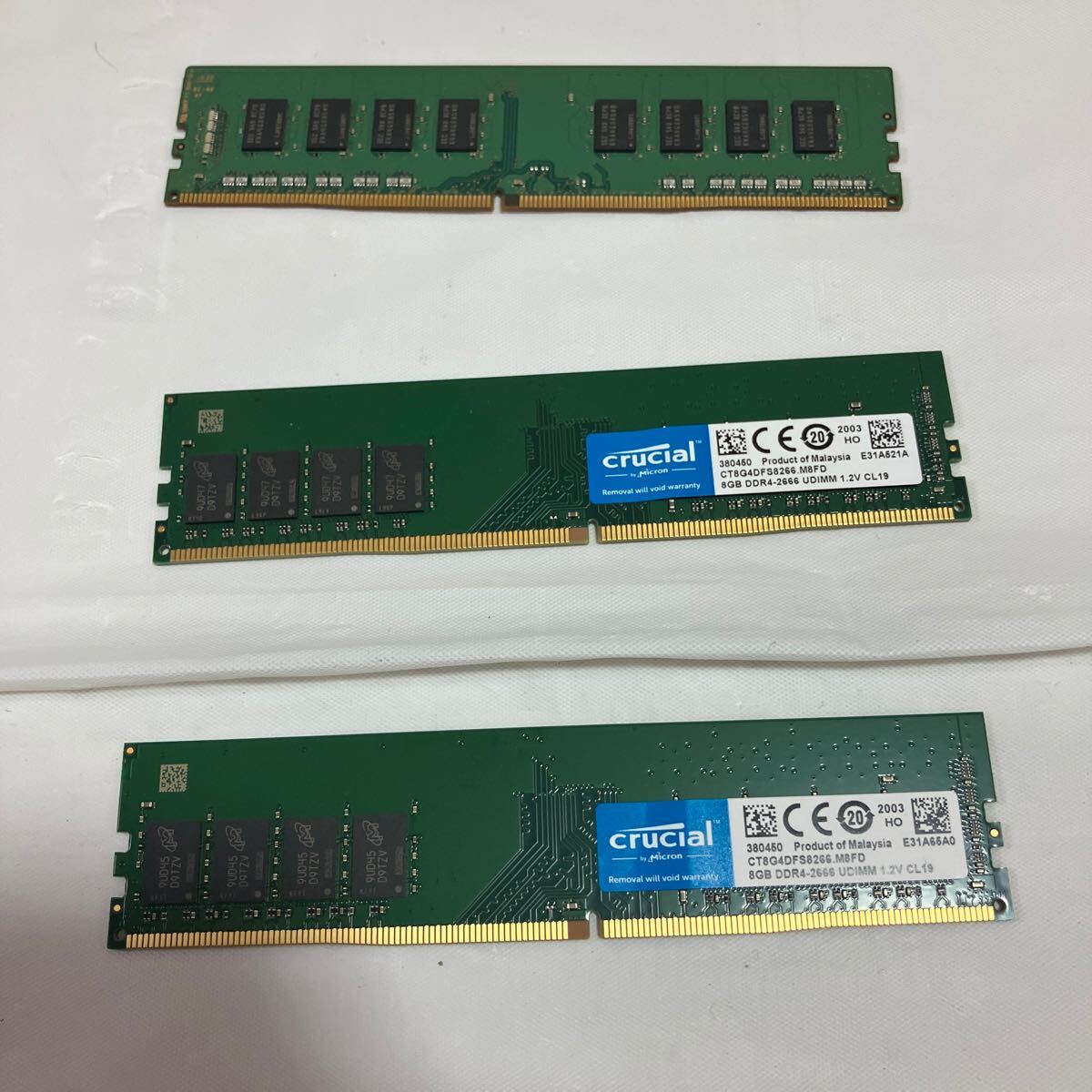  память PC4-2133P 8GB 1 листов ×1 DDR4-2666 8GB ×2