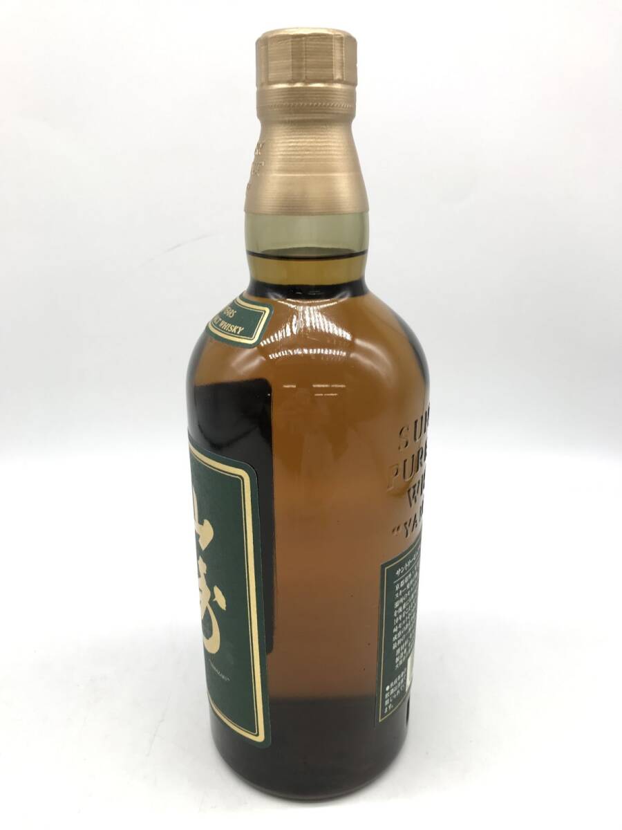 0530-002S⑦23408 { Aichi prefecture inside limitation shipping } sake 40% 750ml SUNTORY PURE MALT WHISKY Yamazaki YAMAZAKI 10 year pure malt green label not yet . plug 