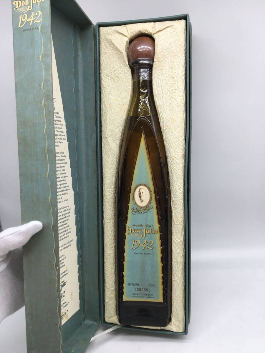 0540-004MK②23620 not yet . plug sake 750ml 40% Don f rio Don Julio old bottle box attaching 1942 0262353 rare valuable 