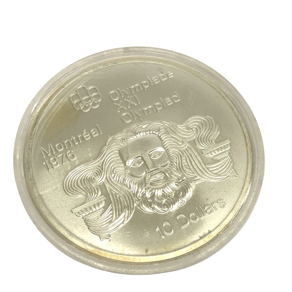 【記念コイン 4枚+1セット】1976年 モントリオール オリンピック 10ドル×2 5ドル×3 銀貨 専用ケース付 五輪 シルバー カナダ 現状 M754_画像8